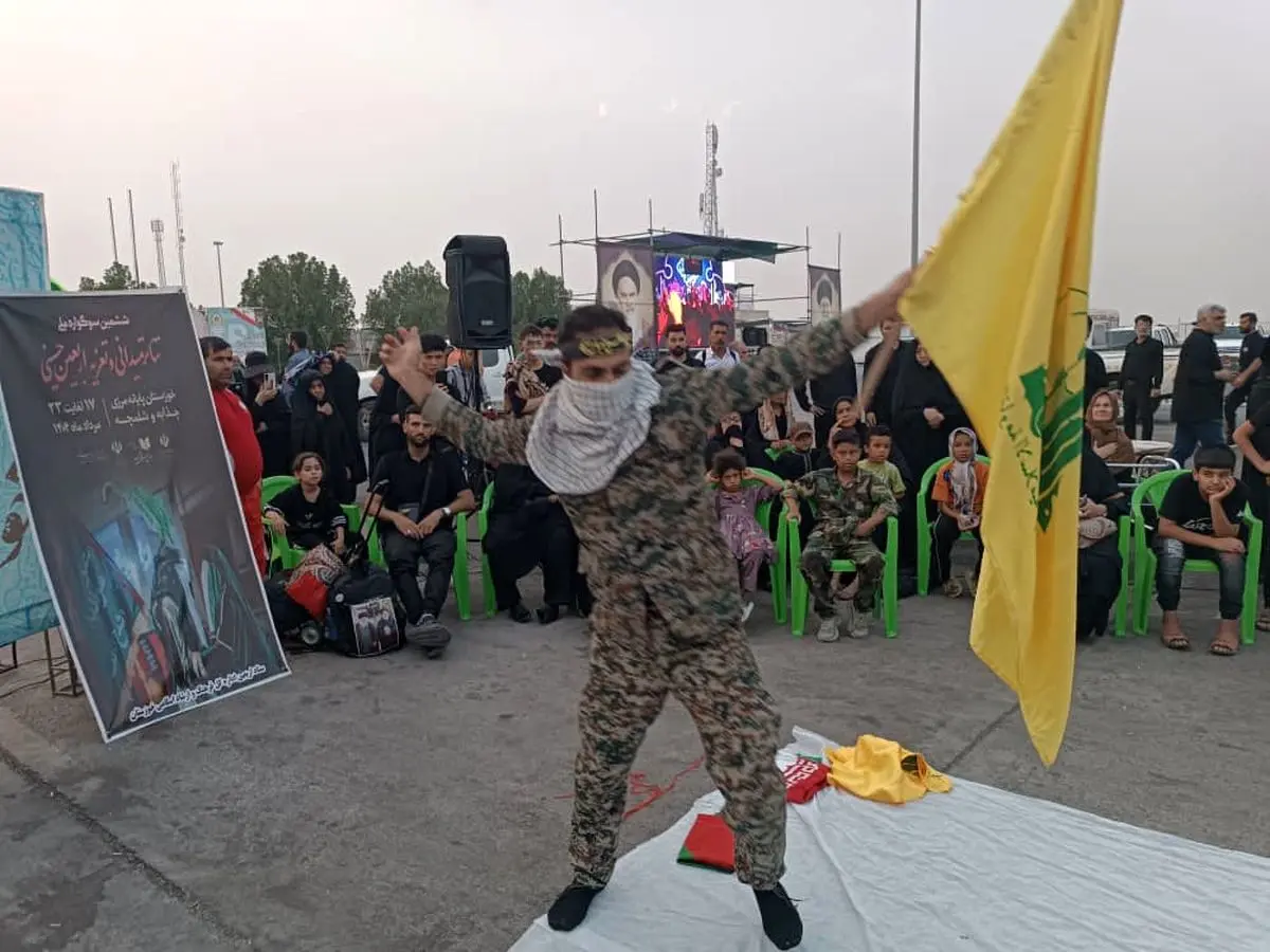 نمایش خیابانی «کربلا» در چذابه اجرا شد
