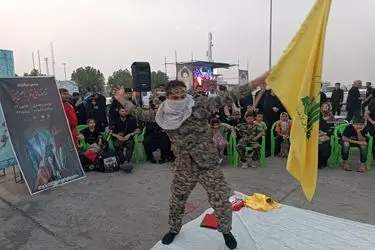 نمایش خیابانی «کربلا» در چذابه اجرا شد
