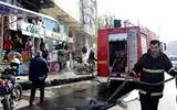 مهار آتش سوزی اغذیه فروشی در مسکن مهر رشت