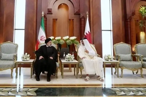 Iran president, Qatari emir discuss Gaza developments in Algiers