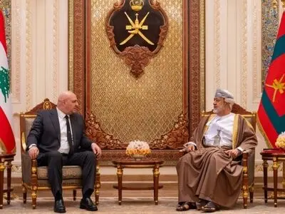 دیدار هیثم بن طارق و جوزف عون در مسقط
