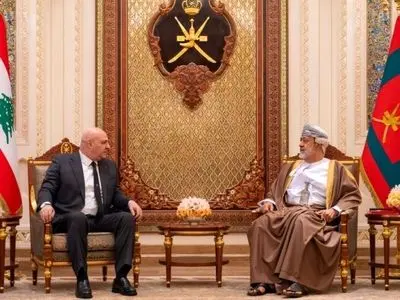 دیدار هیثم بن طارق و جوزف عون در مسقط