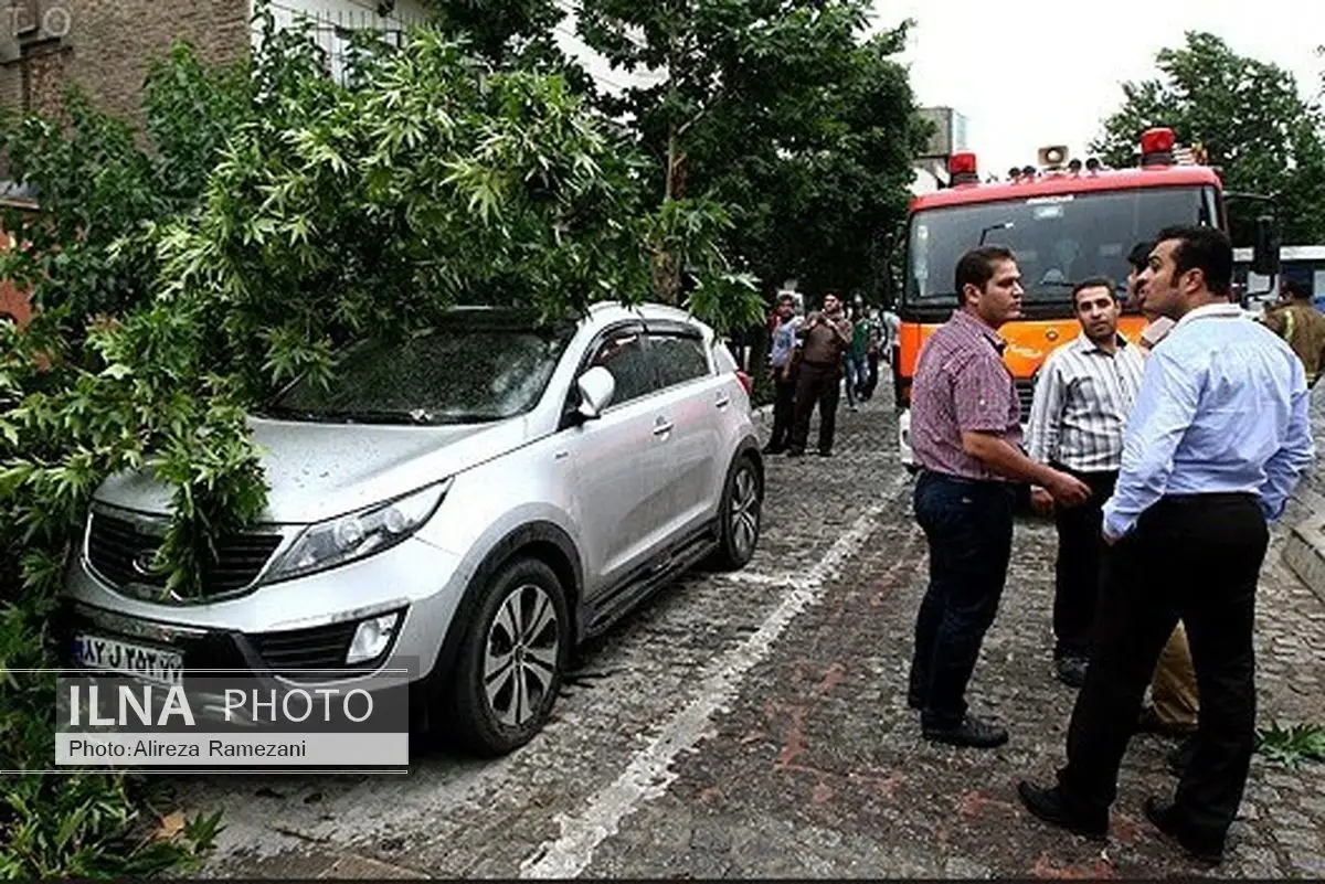 گزارش ۳۶ مورد حادثه ناشی از توفان عصر امروز پایتخت/ هیچ مصدومی نداشتیم
