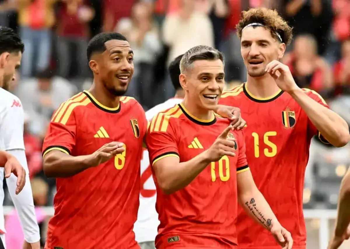 بلژیک 5 - 0 تونس: جشن پنج‌گله حریف ایران در دیداری دوستانه