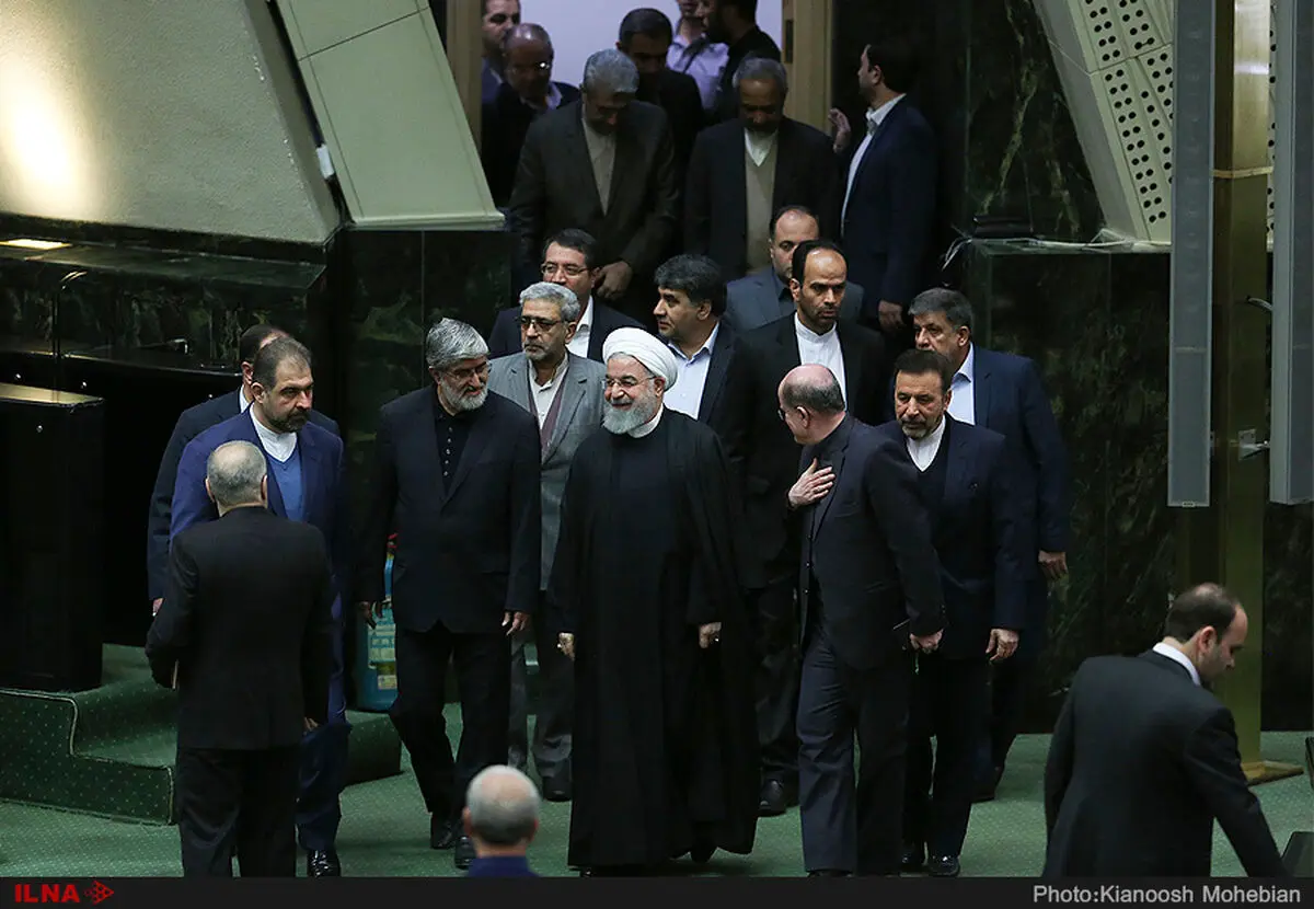 حضور رئیس‌جمهور در افتتاحیه یازدهمین دوره مجلس شورای اسلامی  