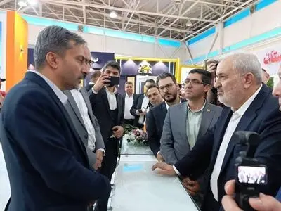 حضور وزیر صمت در غرفه شرکت ملی مس در نمایشگاه ایران اکسپو 2024