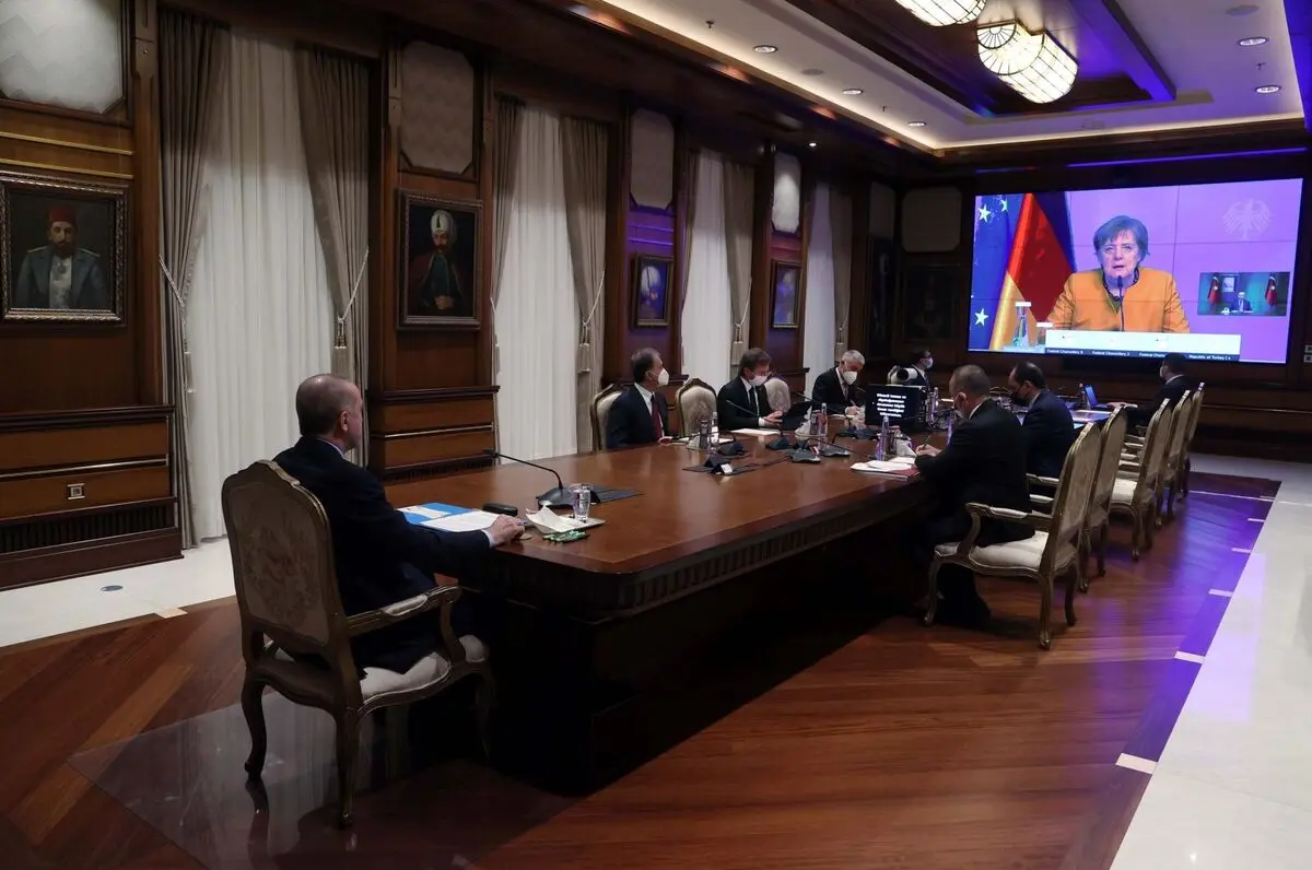 گفت‌وگوی رجب طیب اردوغان با آنگلا مرکل