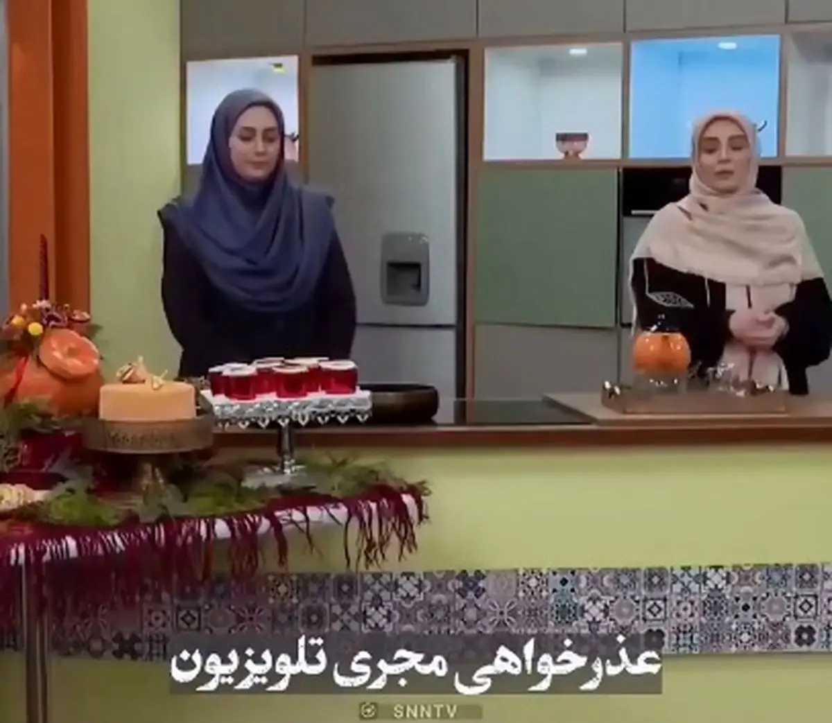 عذرخواهی مجری تلویزیون به‌ دلیل اشتباه لفظی درباره شهادت حضرت فاطمه زهرا(س) + فیلم