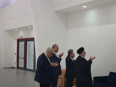 اقامه نماز مغرب در کاخ ریاست جمهوری نیکاراگوئه