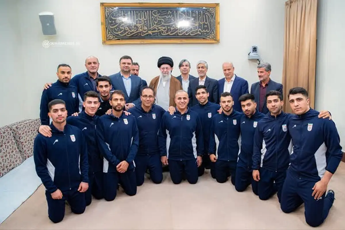  دیدار ملی‌پوشان فوتسال با مقام معظم رهبری
