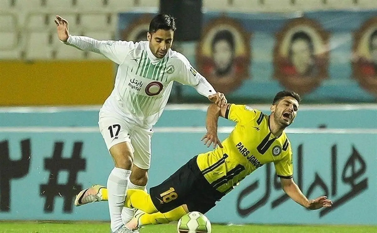 پارس جم 0 - 1 ذوب آهن؛ سجده شکر منصوریان درپایان نیمه اول