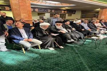 حضور حجت الاسلام کروبی در مراسم ختم مرحوم جماعتی