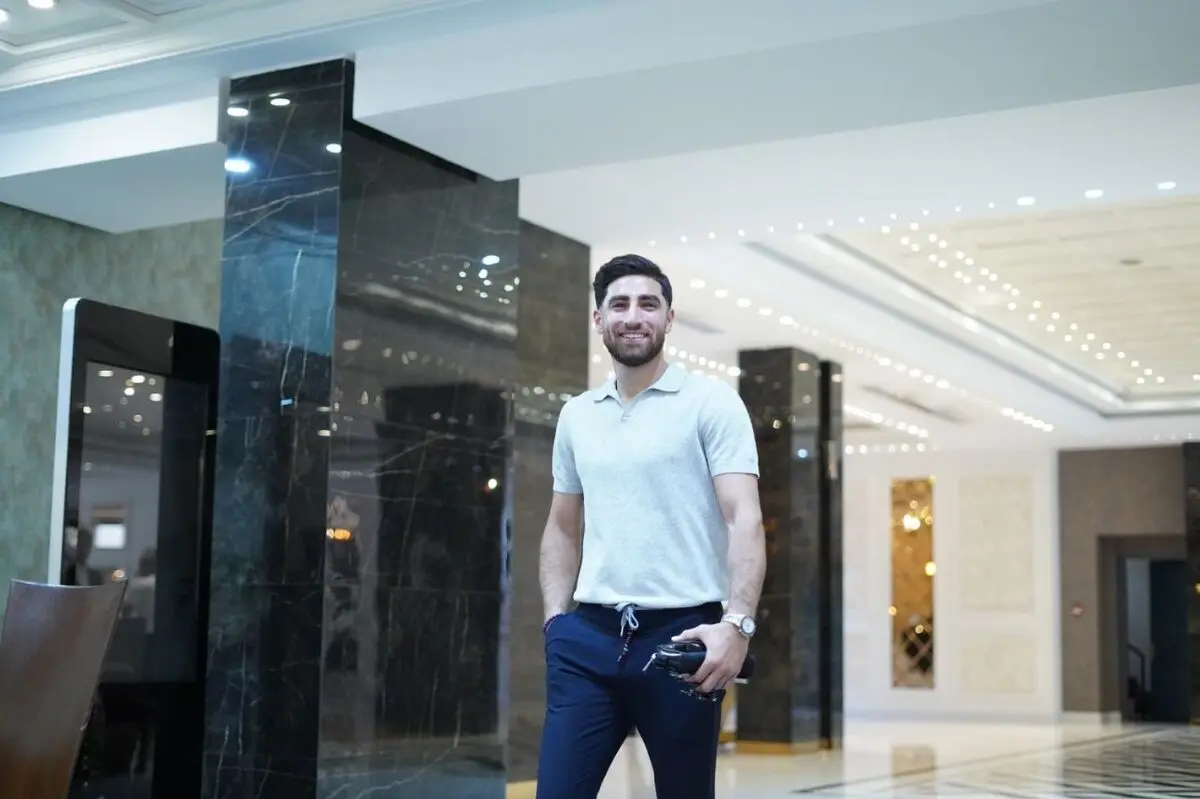 تصاویر ورود بازیکنان تیم ملی به محل اردو