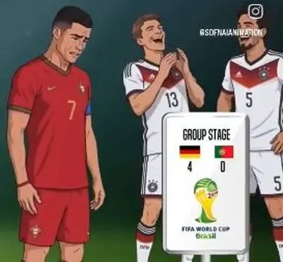 انیمیشن: کابوس تمام‌نشدنی CR7 در جام جهانی