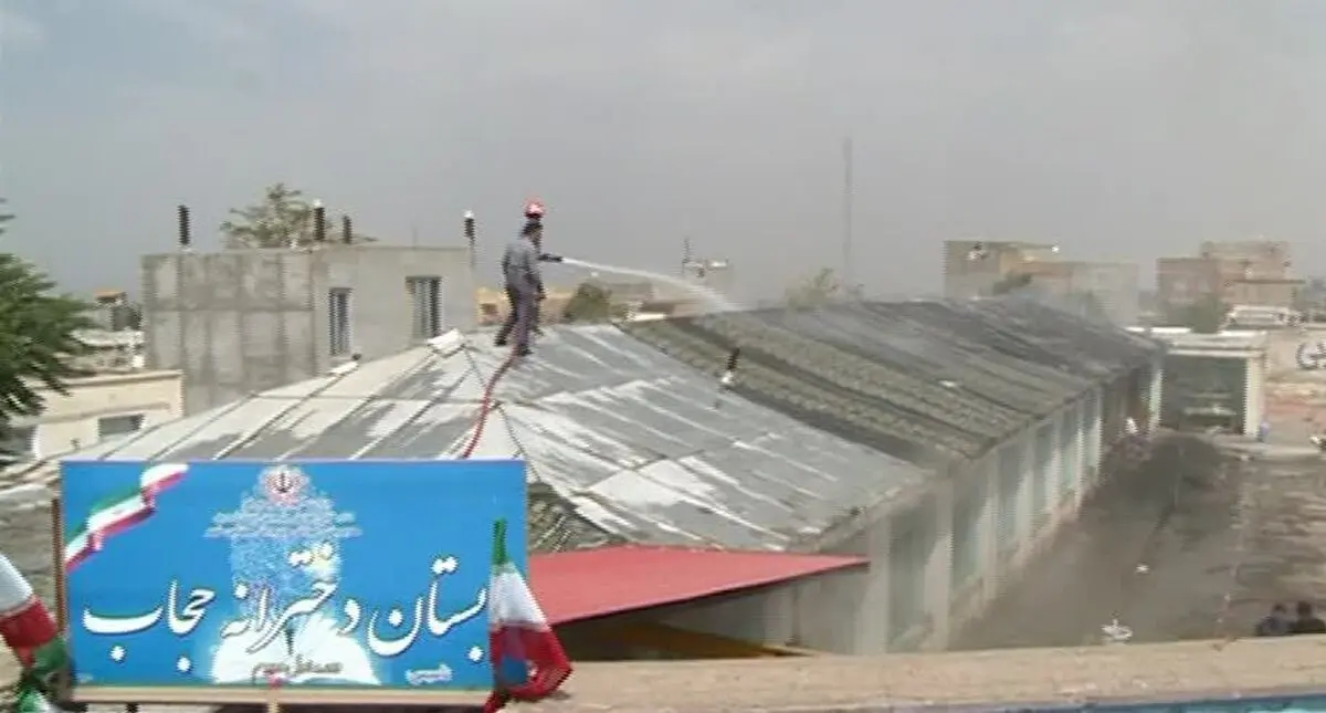 آتش‌سوزی مدرسه دخترانه در مشگین شهر/ تعطیلی مدرسه در آستانه ماه مهر