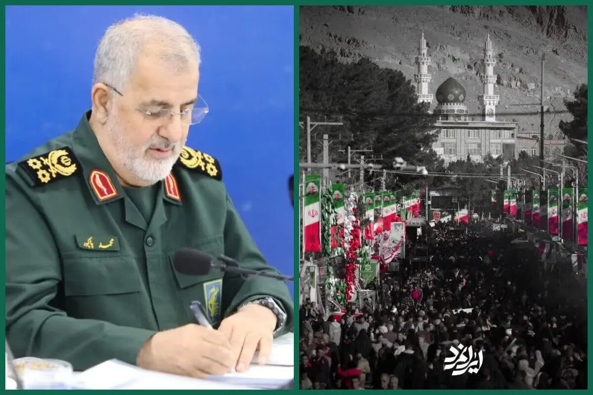 بازدید سرلشکر پاکپور از مراسم سالگرد شهید سلیمانی در کرمان