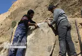 کتیبه نقش برجسته ثلاث باباجانی مرمت شد