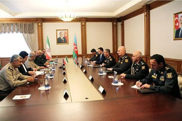 Iranian delegation visits Azerbaijan for military cooperation talks