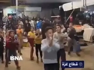 غزه به استقبال آتش‌بس رفت + فیلم