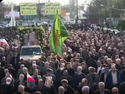 تشییع پیکر شهدای حوادث اخیر در رشت