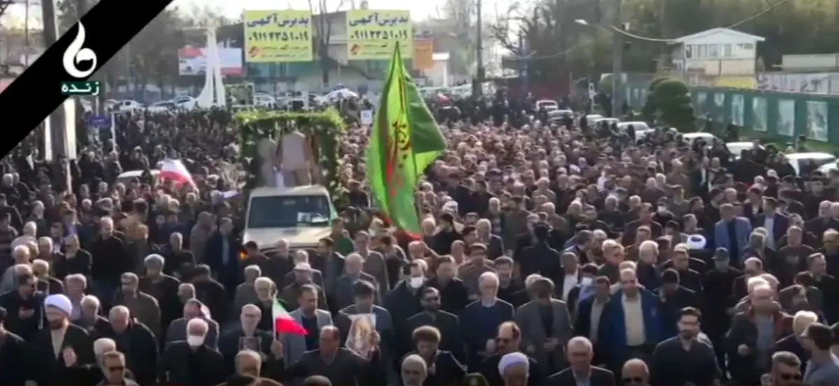 تشییع پیکر شهدای حوادث اخیر در رشت