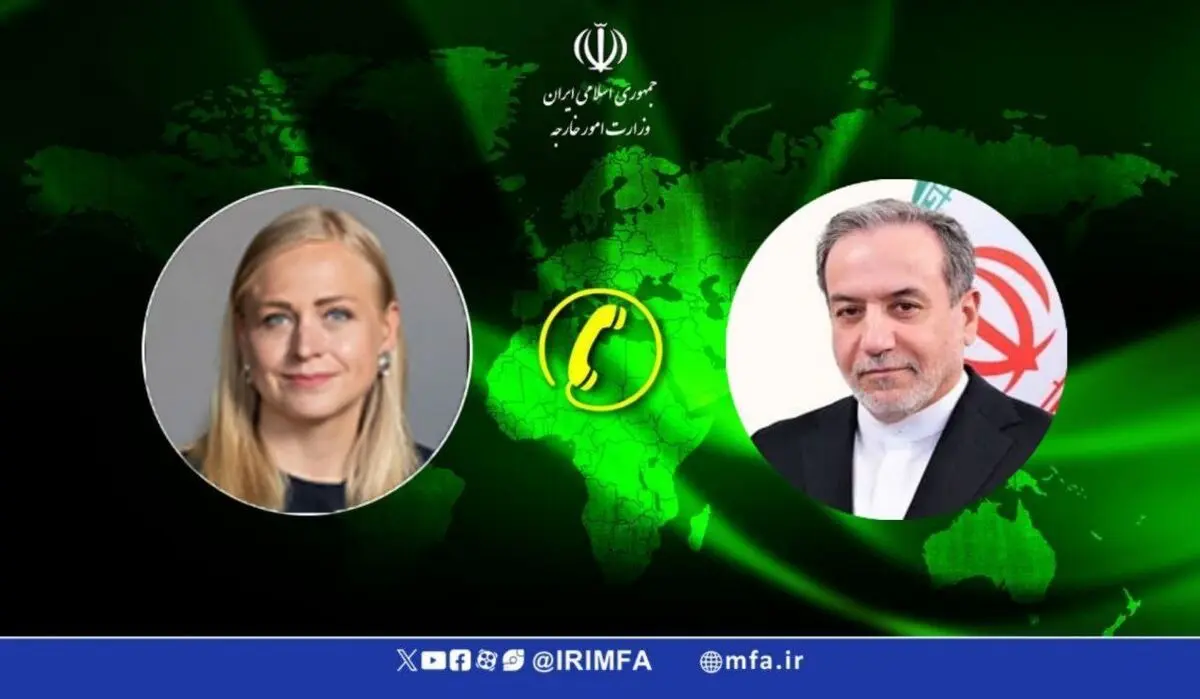 خلال حديثه الهاتفي مع وزيرة خارجية فنلندا؛ عراقجي ياسف لتقاعس الاتحاد الاوروبي امام جرائم كيان الإحتلال
