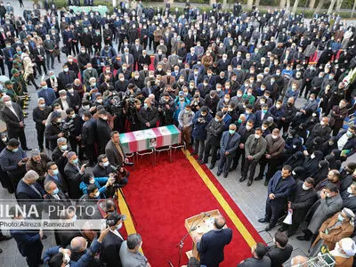 مراسم تشییع شهید حسن ایرلو سفیر ایران در یمن